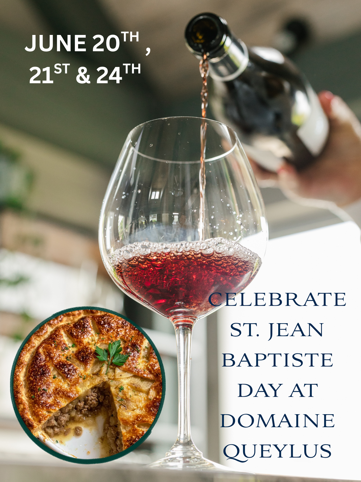 St. Jean Baptist Day Tourtiere for two